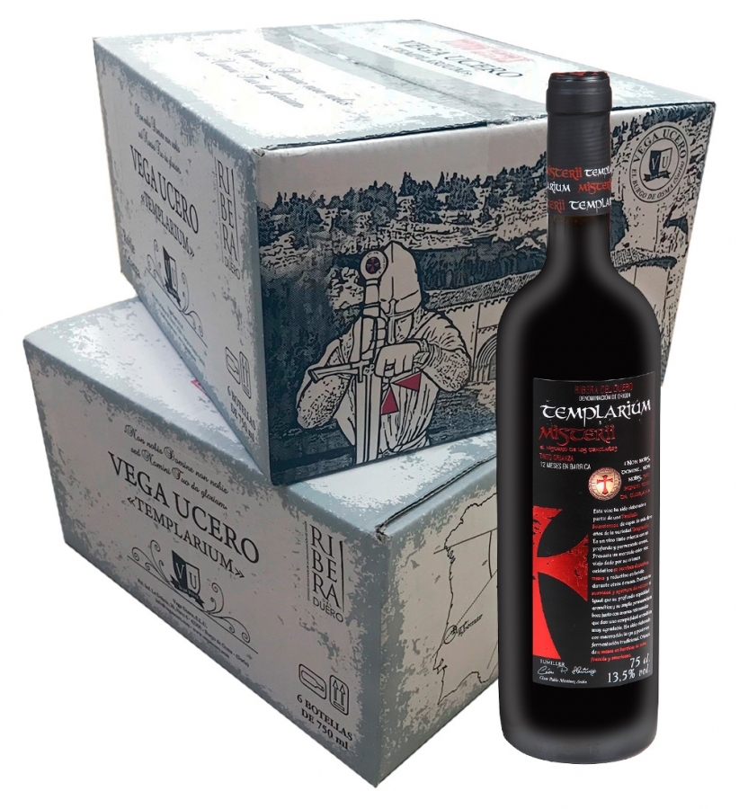 Caja de 6 botellas de Vino Tinto Crianza Templarium Misterii