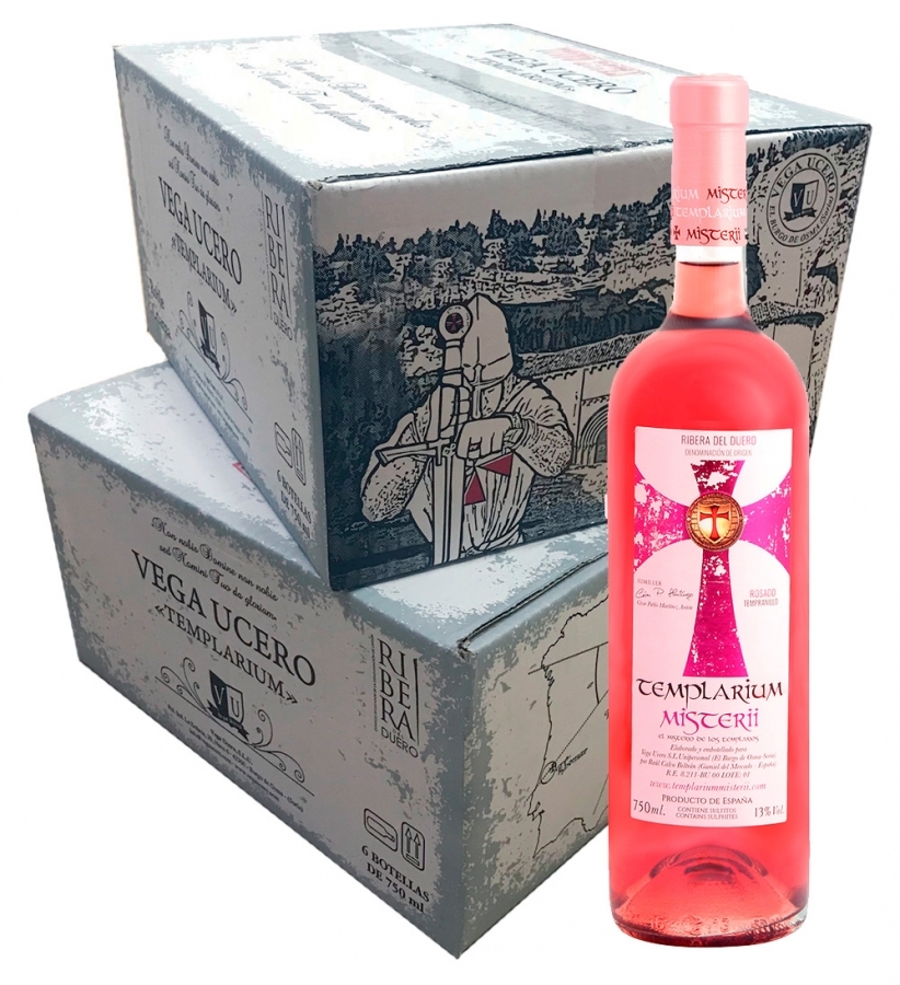 Caja de 6 botellas de Vino Rosado Templarium Misterii